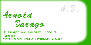 arnold darago business card